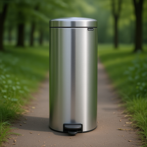 Cestino per Rifiuti Newicon 30 L in Acciaio Inox con Pedale Anti-Impronta - Product Image 3