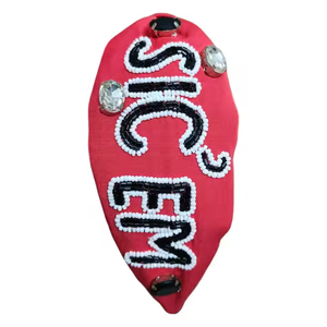 Accessoires de cheveux de jour de jeu à la mode cristal GAMEDAY bandeau noué bandeaux de noeud de perle de rocaille directement de l'inde - Product Image 1