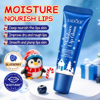 SADOER ODM Factory Direct Christmas Mint Vitamin E Nourishing Lip Gloss 10ml pour tous types de peaux