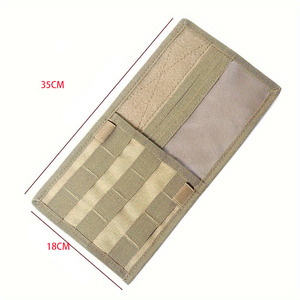 Tactical Molle <b>Car</b> Visor Organizer Khaki Nylon Storage Bag For Truck <b>Car</b> Sun Visor With Multiple Pockets And <b>Hook</b> Loop Straps - Product Image 5