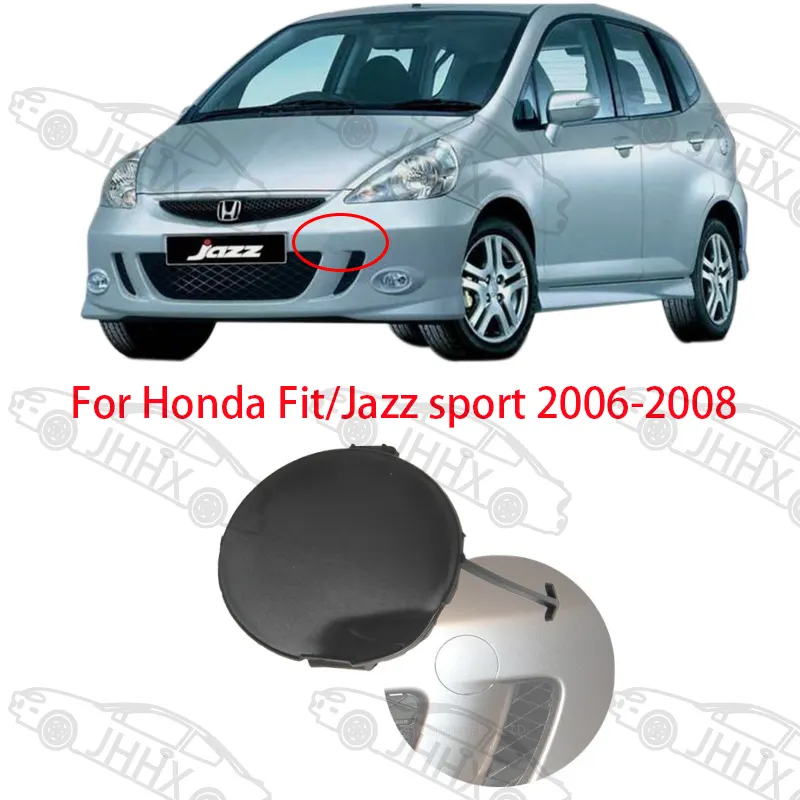 Bumper tow hook cover for HONDA FIT/JAZZ Sports 2005 2006 2007 2008 GD1 GD3 Sport front bumper towing hook cover cap