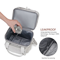 Sac à déjeuner élégant à double couche, maintien de la température constante et préservation de la fraîcheur, sac de pique-nique portable pour une utilisation en extérieur