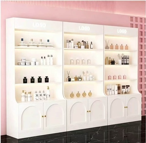 Zxm Cosmetic Display <b>Cabinet</b> Beauty Salon Nail Display <b>Cabinet</b> Glass Door Skin Care Products Shelves Multilayer Shelves - Product Image 1