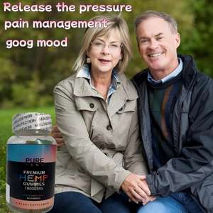 100% organik prim kenevir Gummies ağrı ve stres giderici için en iyi doğal özel etiket şişe ambalajlama - Product Image 5