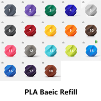 Filamen PLA Basic Bambu Lab 1.75mm, Material Printer 3D PLA Kecepatan Tinggi, Mudah Dicetak untuk Model DIY dan Prototipe
