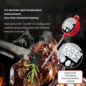Termómetro Digital para barbacoa resistente al agua IPX6 de inserción directa, lectura instantánea para cocina, parrilla, carne, leche, termómetro doméstico - Product Image 2