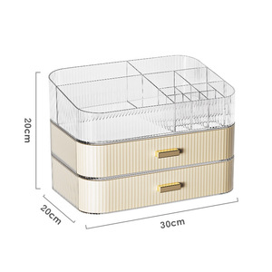 Acrylic <b>Makeup</b> Storage <b>Box</b> With Drawers Desktop Cosmetic Organizer Stackable High End Design - Product Image 5