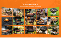 Barbecues au charbon de bois de luxe pour l'extérieur, de qualité commerciale, pour la cuisson, le camping et le barbecue, vente en gros, par le fabricant
