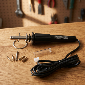 Ensemble d'outils pour brûler le bois DANKING HC0138, machine rotative à batterie 30W avec embouts en feuille d'or et accessoires, fabriqué à Taïwan - Product Image 3