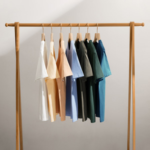 Men Basic T Shirt Short Sleeve Crew Neck Cotton Tee Solid Color Casual Streetwear - Product Image 4