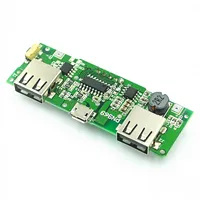 Module de charge pour batterie lithium 18650 avec double port USB 5V 2.4A Micro/Type-C, protection de circuit pour batterie externe
