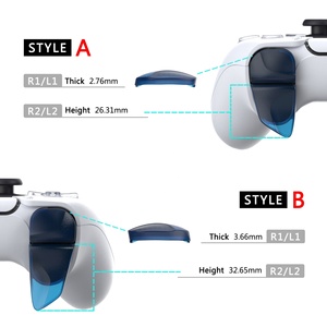 Clear Blue Blade 2 Pairs Game Improvement Adjusters Shoulder Buttons Extension Bumper Triggers Extenders for Ps5 <b>Controller</b> - Product Image 3