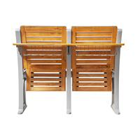 Mobilier scolaire pliable bibliothèque escabeau chaise moderne en bois salle de classe chaise avec table arrière