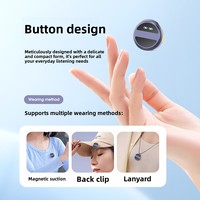 Microphone cravate sans fil pour téléphone portable, kit complet pour diffusion en direct, réduction du bruit, bouton de son, en plastique