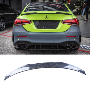 For A-Class W177 V177 Sedan CS Style Forged Carbon Fiber Rear Spoiler Trunk Wing 2018-2023 - Product Image 1