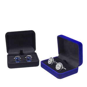 <span class=keywords><strong>Estuche</strong></span> de joyería con forro de terciopelo Premium rectangular de lujo <span class=keywords><strong>para</strong></span> <span class=keywords><strong>hombre</strong></span>, regalo de negocios <span class=keywords><strong>para</strong></span> gemelos y pendientes - Product Image 4