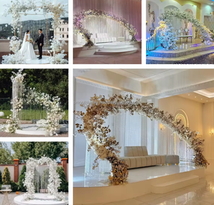 Suave, personalizado, en forma de S, arco de Metal, cortina de cuentas, arco de boda, soporte de Metal, marco de Metal, soporte de fondo, tubo para fiestas - Product Image 3