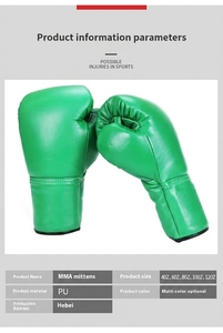 Guantes de boxeo estampados de 12oz y 14oz para hombre y mujer, para Kickboxing, bolsa pesada, entrenamiento <span class=keywords><strong>Muay</strong></span> <span class=keywords><strong>Thai</strong></span> MMA, entrenamiento para boxeo al aire libre - Product Image 6