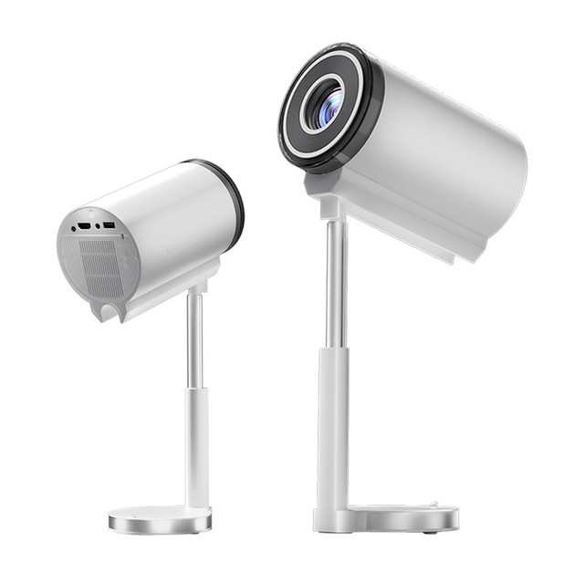 New Arrival4k hd Wireless Barrel Projector Hidden Gimbal Home Office Projector