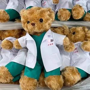 Peluche Ours Médecin Kawaii pour Jeu <span class=keywords><strong>de</strong></span> Rôle, Ours Infirmière en Peluche, Ours en Costume pour Jeu, Jouet en Peluche pour Enfants, Cadeau d'Anniversaire - Product Image 2