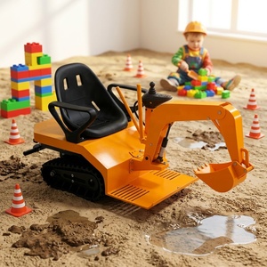 Mini pelle électrique pour enfants Leduole LT-2, construction en fibre de verre + matériau métallique, capacité <150 kg, utilisation en extérieur et en intérieur - Product Image 3