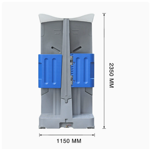 Toilettes mobiles modernes robustes pour hommes, portables, à 4 côtés, en plastique HDPE écologique, pour extérieur, parc, faciles à nettoyer - Product Image 4