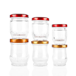 45ml 75ml 100ml Glass Jar <strong>Gold</strong>/Red Tinplate/Stainless Iron Lid for Storage for <strong>Bird</strong> <strong>Nest</strong> Honey Jelly Snacks Candies Cookies - Product Image 2