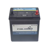 Batterie automobile Guangdong très attractive, modèle 46B24L, 12V 45Ah, au plomb-acide, haute capacité de démarrage à froid, scellée et sans entretien