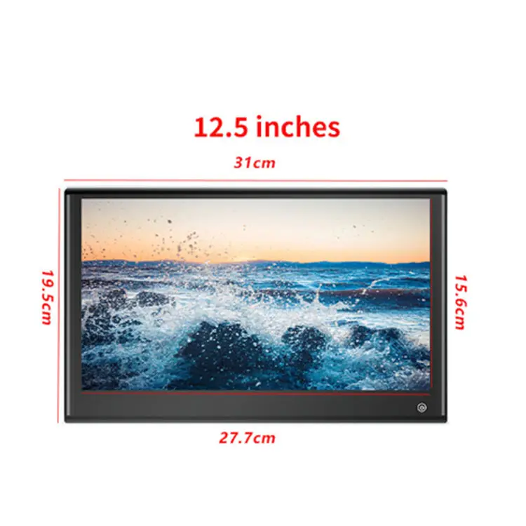 Poggiatesta 13.3 pollici IPS HD 2 + 32GB Monitor lettore Android con altoparlante WiFi trasmettitore FM Touch Screen staffa 12V per honda toyot