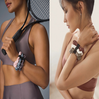 Nouveau Design Chouchous de Yoga en Spandex avec Logo Imprimé Personnalisé pour Femmes, Bandeau Cheveux Sport Tendance Élastiques à Cheveux Personnalisés