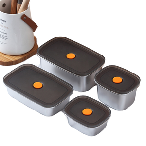 304 thép không gỉ Hộp Ăn Trưa hiện đại thép không gỉ tươi-giữ hộp bộ đồ ăn đặt cho đa mục đích lưu trữ cho bữa ăn trưa - Product Image 5