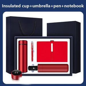 Maxfree Ensemble de luxe personnalisable quatre pièces : Parapluie, Carnet à boutons longs, Tasse et Stylo rond – Coffret cadeau pour événements et festivals - Product Image 3