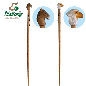 Extérieur <span class=keywords><strong>bois</strong></span> sculpture animal en <span class=keywords><strong>bois</strong></span> <span class=keywords><strong>bâton</strong></span> <span class=keywords><strong>de</strong></span> <span class=keywords><strong>marche</strong></span> avec affichage - Product Image 5