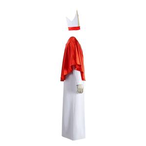 Halloween Medieval Clergy Style Robe Costume Red Cape <b>Gothic</b> Cosplay Outfit Stage Performance Party Set - Product Image 6