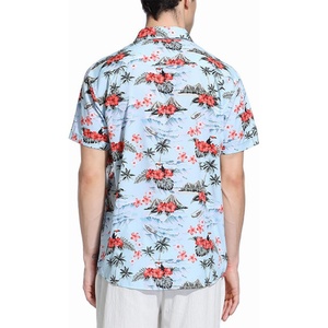 Camisa Hawaiana Damipow para Hombre, con Cuello Alto, Estampado Único, Estilo Tropical, con Botones, para Vacaciones, Cruceros, Hawái, Ropa de Verano - Product Image 4