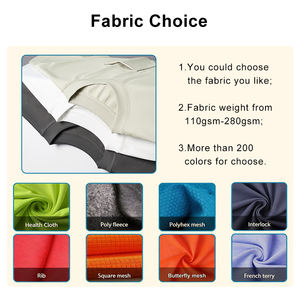 Vente en gros de tissu en spandex/polyester de haute qualité, 230 g/m², décontracté, uni, patchwork, imprimé, col rond, tricoté, coupe régulière, séchage rapide, unisexe - Product Image 3