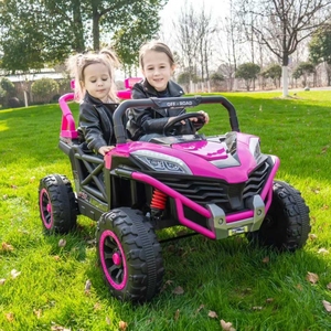 Auto Eléctrico Infantil de Alta Potencia con Dos Asientos, Tracción en las Cuatro Ruedas, Puede Transportar Bebés, Vehículo Eléctrico <span class=keywords><strong>para</strong></span> Niños - Product Image 5