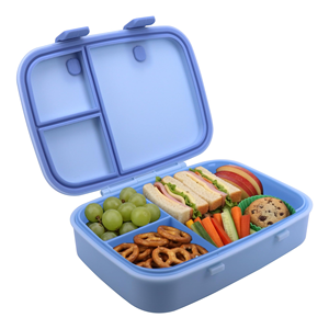 Boîte à lunch bento personnalisée en acier inoxydable de qualité alimentaire, unique, durable et étanche pour collations - Product Image 2