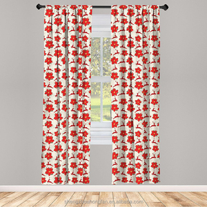 Cortinas Florales Rosas con Estampado de Flores, Cortinas Rosas Estilo Shabby Chic, Cortinas Florales <span class=keywords><strong>Coquetas</strong></span> que Filtran la Luz <span class=keywords><strong>para</strong></span> Sala de Estar - Product Image 3