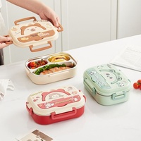 Boîte à lunch pour enfants en acier inoxydable JX 316, compartiments, isolation thermique, compatible micro-ondes pour les élèves du primaire