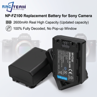 Batterie Li-ion de remplacement rechargeable haute capacité standard pour appareil photo Sony ILCE-9 ILCE-7RM3 7C A7IV FX3 A6700 A7C