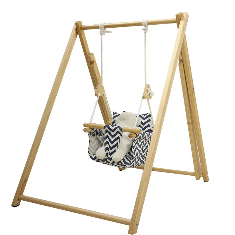 Indoor Outdoor Garden Toddler quintal swing set 2 em 1 rede interior do balanço do bebê