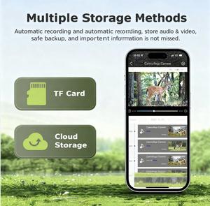 نظام كاميرا أمان لاسلكي ذكي يعمل بالطاقة الشمسية مع بطاقة SIM 4G منخفضة الطاقة للصيد في الهواء الطلق بدقة 3 ميجابكسل من UboxPro - Product Image 6