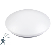 Lampe de plafond LED à détecteur de mouvement radar d'urgence OEM 15W 18W avec batterie au lithium rechargeable intégrée