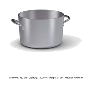 หม้ออะลูมิเนียมทรงลึก Ø 32 ซม. สูง 21 ซม. ความจุ 15 ลิตร ยี่ห้อ Ballarini - Product Image 3