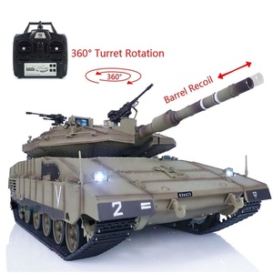 รถถัง3958-1up รบหลักของอิสราเอล <span class=keywords><strong>Merkava</strong></span> IV Henglong 2.4G 1/16TH รถถังรมควันขนาดใหญ่พร้อมยิงบอล BB - Product Image 1