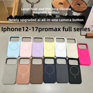 Coque de protection antichute en silicone <span class=keywords><strong>liquide</strong></span> pour 16/17 Pro Max avec chargement magnétique, finition mate, design couleur unie - Product Image 6