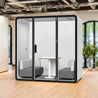 Cabine insonorisée pour bureau mobile, cabine téléphonique pour réunions, négociations, streaming en direct et enregistrement