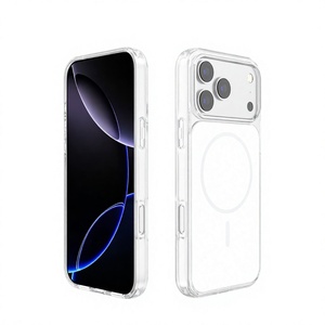 Coques de téléphone magnétiques antichoc et anti-chute avec protection intégrale du cadre de l'appareil photo et protection de l'objectif pour iPhone 17 Pro Max - Product Image 4