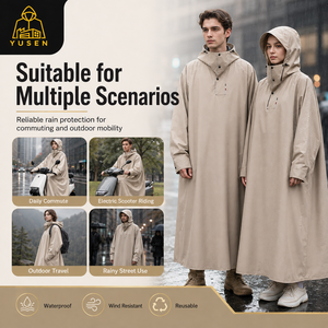 Imperméable d'extérieur avec <span class=keywords><strong>capuche</strong></span>, <span class=keywords><strong>poncho</strong></span> de pluie pour le voyage, le camping et la protection quotidienne - Fournisseur en gros - Product Image 4